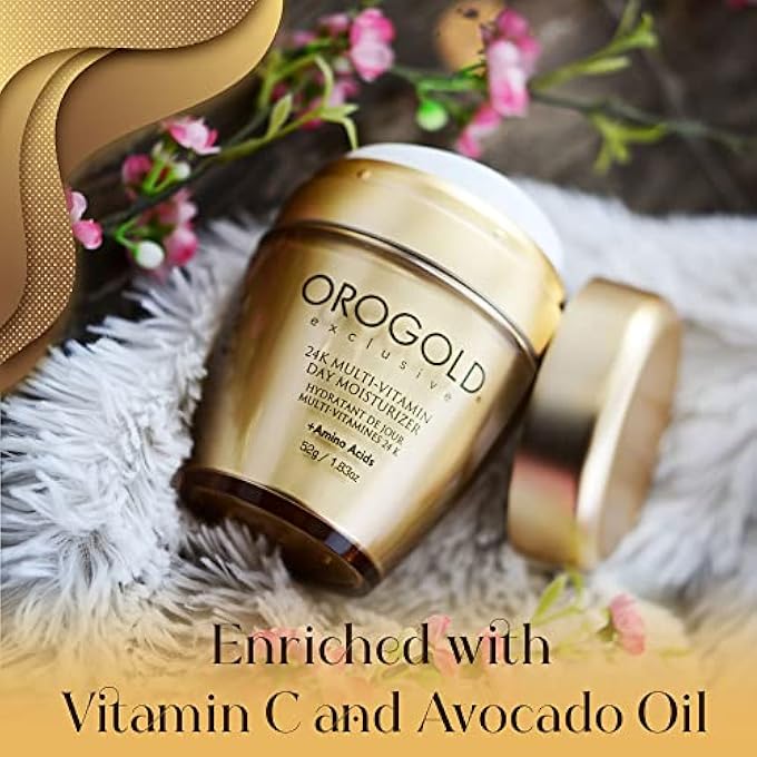 Orogold كريم مرطب للوجه متعدد الفيتامينات نهاري 24 قيراط ذهب، 52 غرام / 1.83 أونصة. - Image 3